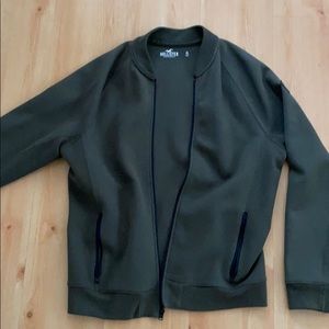 Hollister Zip Up Men’s Jacket- Army Green